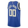 Dres Milwaukee Bucks Prilagođeni Nike 2024-25 City Edition Plava Swingman